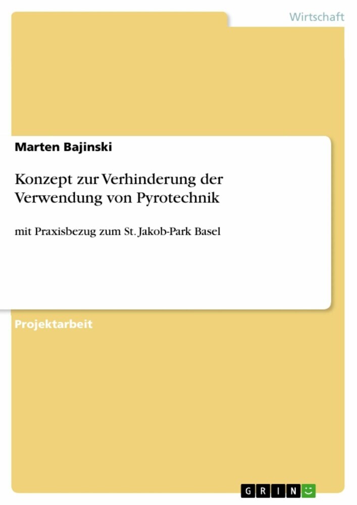 Konzept zur Verhinderung der Verwendung von Pyrotechnik main product photo