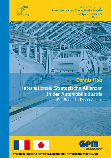 Internationale Strategische Allianzen in der Automobilindustrie: Die Renault-Nissan Allianz main product photo