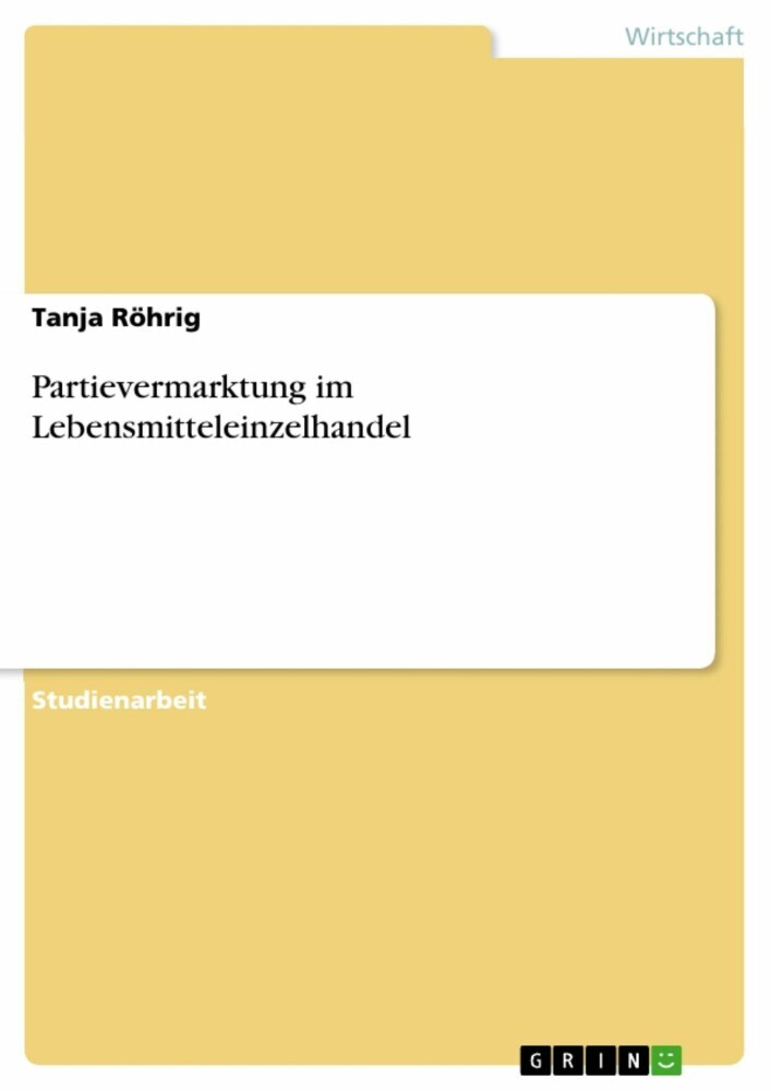 Partievermarktung im Lebensmitteleinzelhandel main product photo