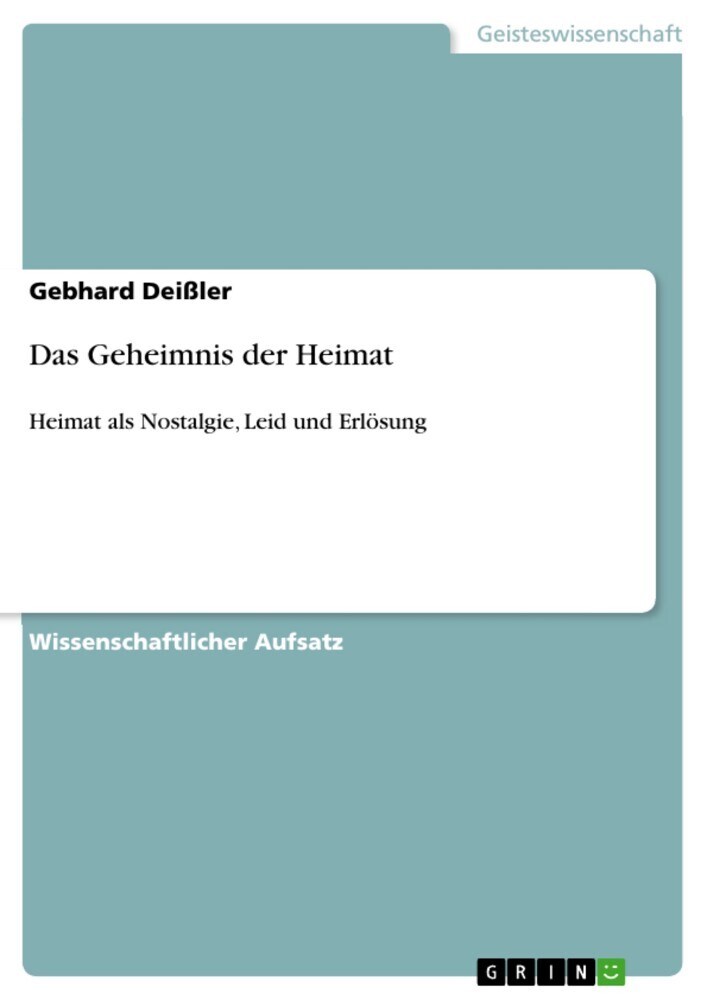Das Geheimnis der Heimat main product photo