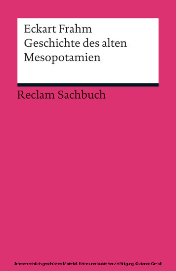Geschichte des alten Mesopotamien main product photo