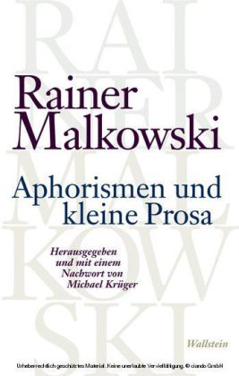 Aphorismen und kleine Prosa