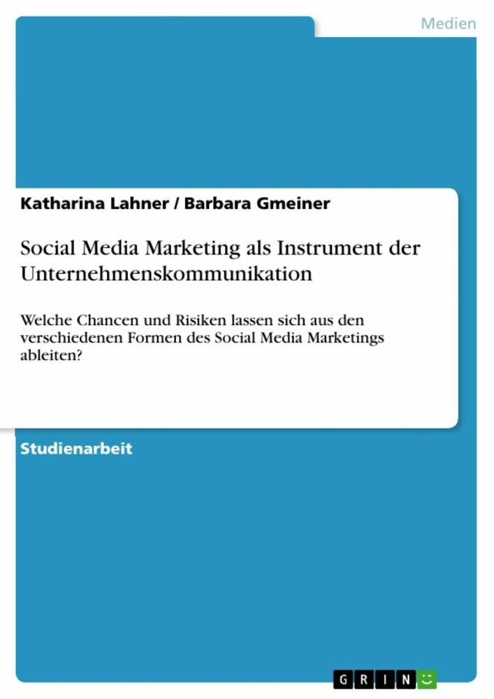 Social Media Marketing als Instrument der Unternehmenskommunikation main product photo