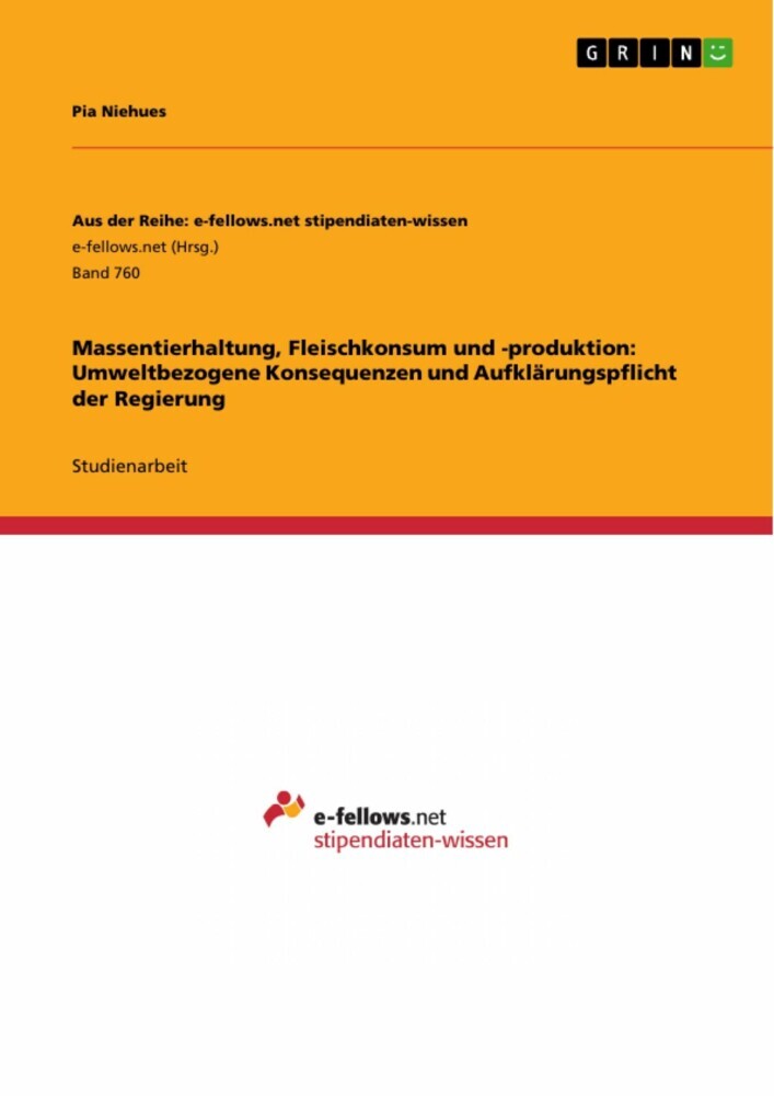 Massentierhaltung, Fleischkonsum und -produktion: Umweltbezogene Konsequenzen und Aufklärungspflicht der Regierung main product photo