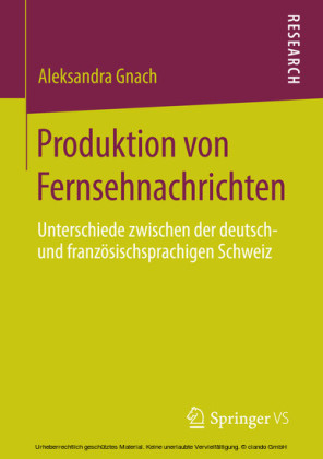 Produktion von Fernsehnachrichten