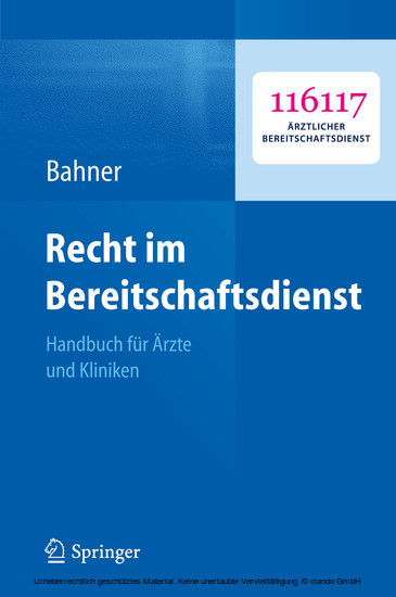 Recht im Bereitschaftsdienst main product photo