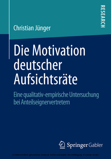 Die Motivation deutscher Aufsichtsräte main product photo