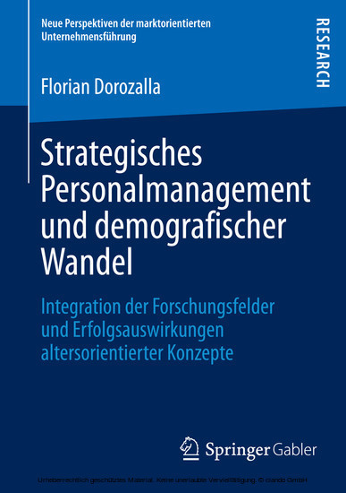 Strategisches Personalmanagement und demografischer Wandel main product photo