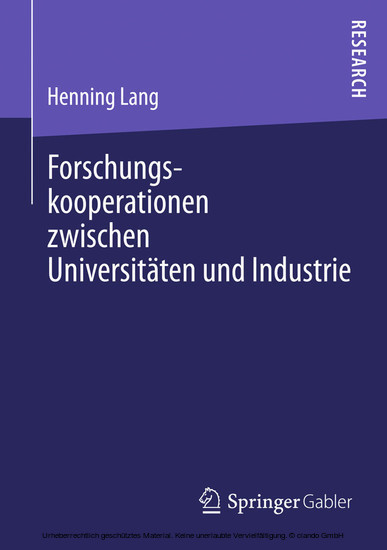 Forschungskooperationen zwischen Universitäten und Industrie main product photo
