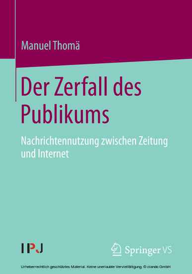 Der Zerfall des Publikums main product photo