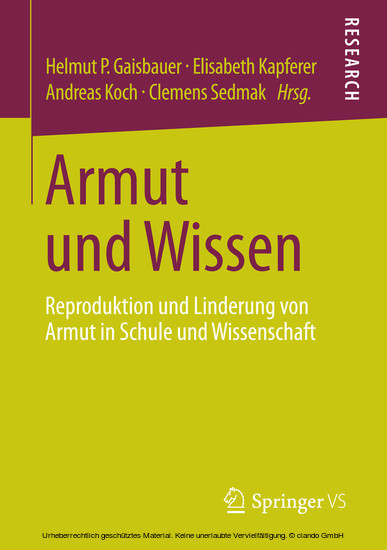 Armut und Wissen main product photo