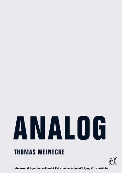 Analog main product photo