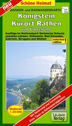 Doktor Barthel Karte Königstein, Kurort Rathen und Umgebung