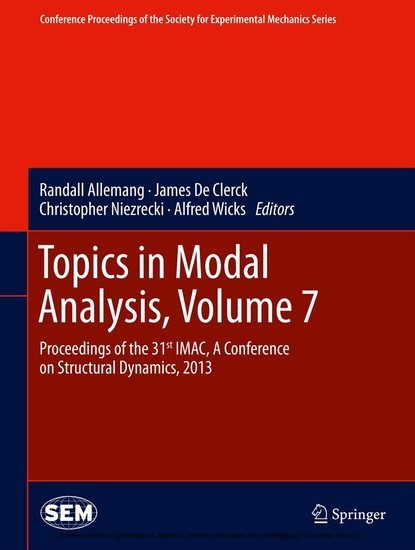 Topics in Modal Analysis, Volume 7 main product photo