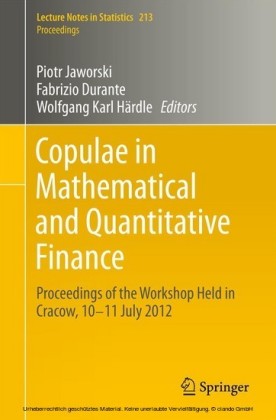 Copulae in Mathematical and Quantitative Finance