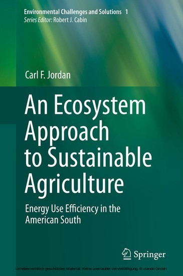 An Ecosystem Approach to Sustainable Agriculture main product photo