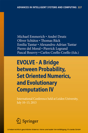 EVOLVE - A Bridge between Probability, Set Oriented Numerics, and Evolutionary Computation IV main product photo