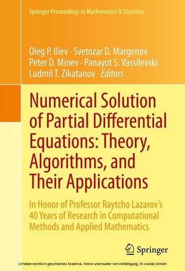 Numerical Solution of Partial Differential Equations: Theory, Algorithms, and Their Applications main product photo