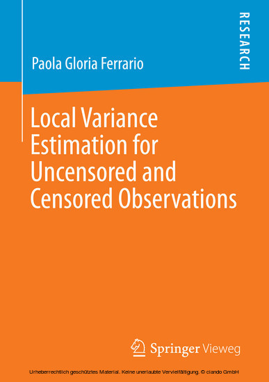 Local Variance Estimation for Uncensored and Censored Observations main product photo