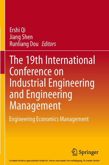 The 19th International Conference on Industrial Engineering and Engineering Management main product photo