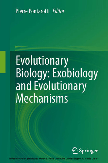 Evolutionary Biology: Exobiology and Evolutionary Mechanisms main product photo