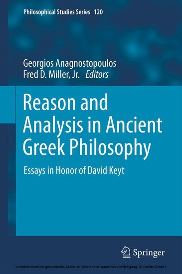 Reason and Analysis in Ancient Greek Philosophy main product photo