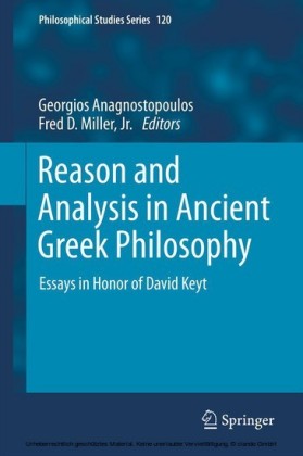 Reason and Analysis in Ancient Greek Philosophy