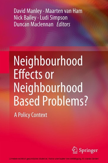 Neighbourhood Effects or Neighbourhood Based Problems? main product photo