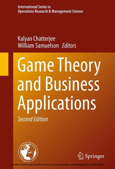 Game Theory and Business Applications main product photo