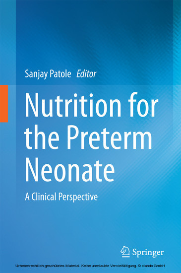 Nutrition for the Preterm Neonate main product photo