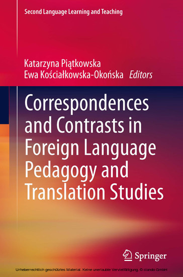 Correspondences and Contrasts in Foreign Language Pedagogy and Translation Studies main product photo