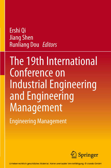 The 19th International Conference on Industrial Engineering and Engineering Management main product photo