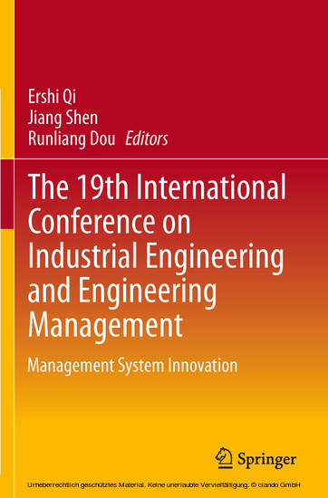 The 19th International Conference on Industrial Engineering and Engineering Management main product photo