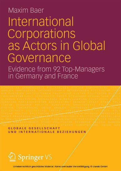 International Corporations as Actors in Global Governance main product photo