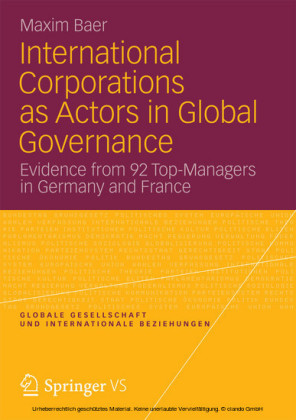 International Corporations as Actors in Global Governance