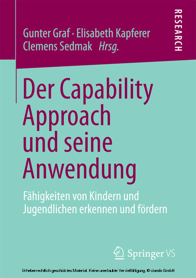 Der Capability Approach und seine Anwendung main product photo