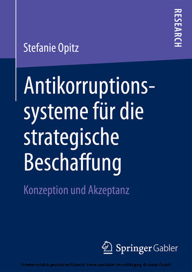Antikorruptionssysteme für die strategische Beschaffung main product photo