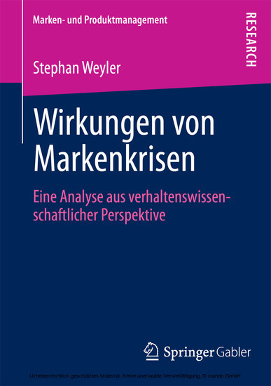 Wirkungen von Markenkrisen main product photo