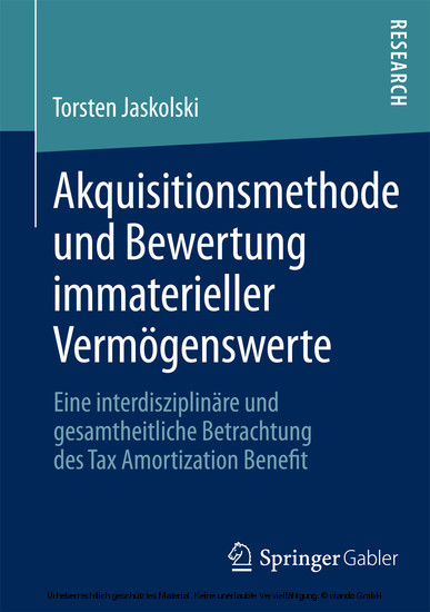 Akquisitionsmethode und Bewertung immaterieller Vermögenswerte main product photo