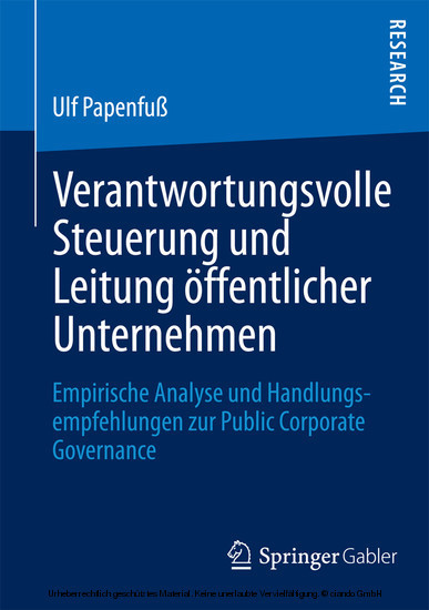 Verantwortungsvolle Steuerung und Leitung öffentlicher Unternehmen main product photo