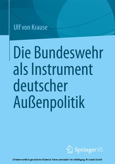 Die Bundeswehr als Instrument deutscher Außenpolitik main product photo
