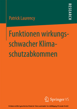 Funktionen wirkungsschwacher Klimaschutzabkommen