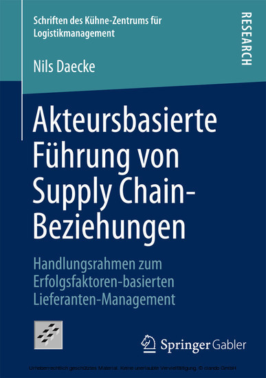 Akteursbasierte Führung von Supply Chain-Beziehungen main product photo