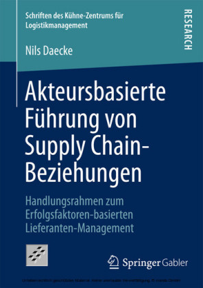 Akteursbasierte Führung von Supply Chain-Beziehungen