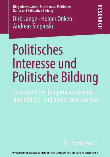 Politisches Interesse und Politische Bildung main product photo