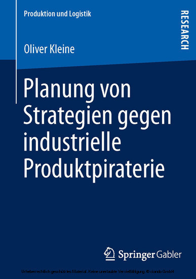 Planung von Strategien gegen industrielle Produktpiraterie main product photo
