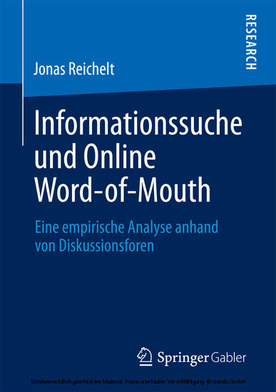 Informationssuche und Online Word-of-Mouth main product photo