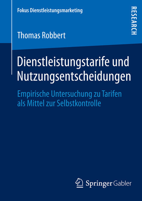 Dienstleistungstarife und Nutzungsentscheidungen main product photo