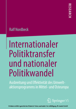 Internationaler Politiktransfer und nationaler Politikwandel