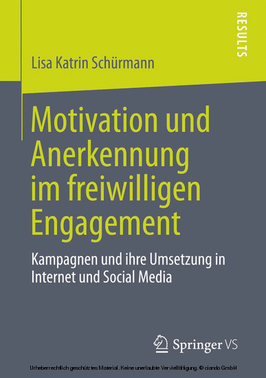 Motivation und Anerkennung im freiwilligen Engagement main product photo